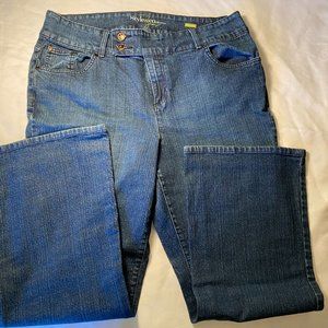 Style & Co Jeans Womans Sz 18W Flare Blue Stretch